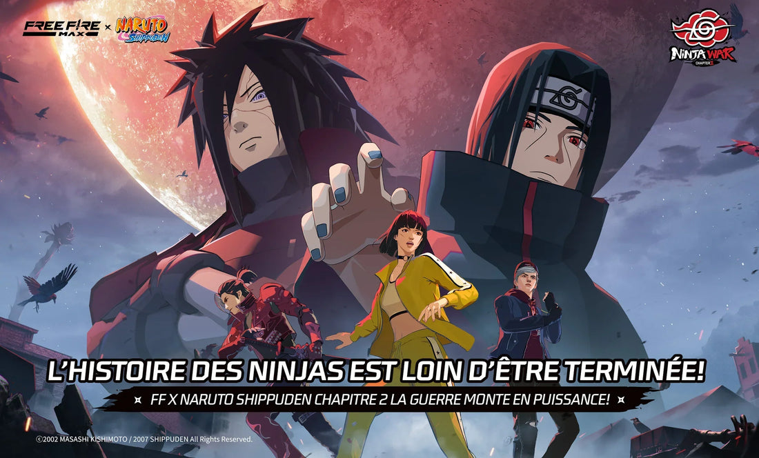 Free Fire MAX x Naruto Shippuden – Chapitre 2 : Une guerre ninja digitale inédite